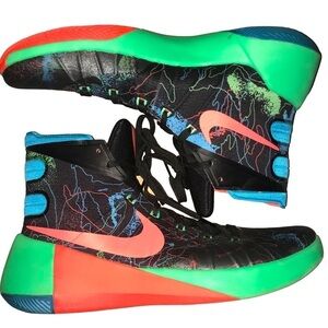 Nike Hyperdunk ‘15 Prm Ep/Hyper Dunk Premium Black Blue Lagoon HT Sneaker M 12.5